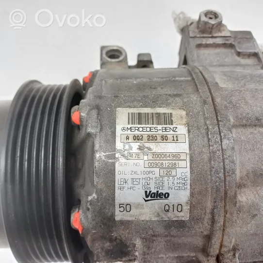 Mercedes-Benz C W204 Air conditioning (A/C) compressor (pump) A0022305011