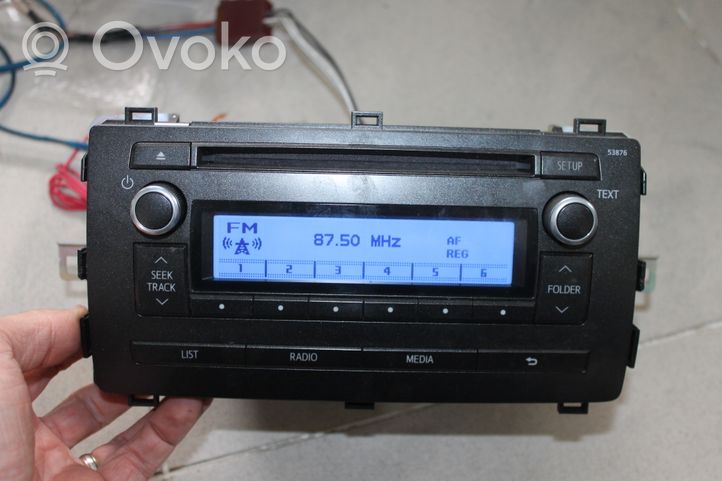 Toyota Auris E180 Unidad delantera de radio/CD/DVD/GPS 8612002880