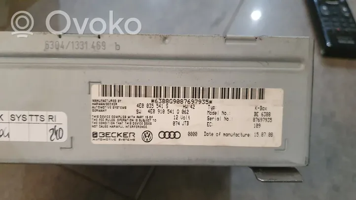 Audi Q7 4L Radio/CD/DVD/GPS-pääyksikkö 4E0035541S