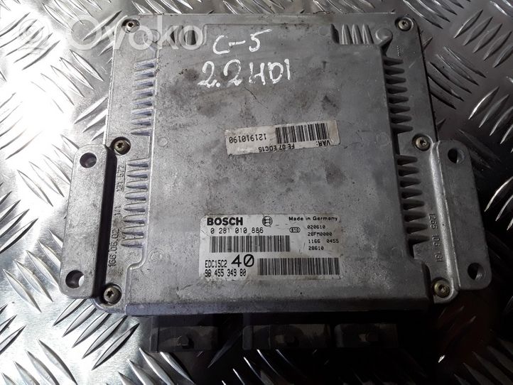 Citroen C5 Calculateur moteur ECU 0281010886