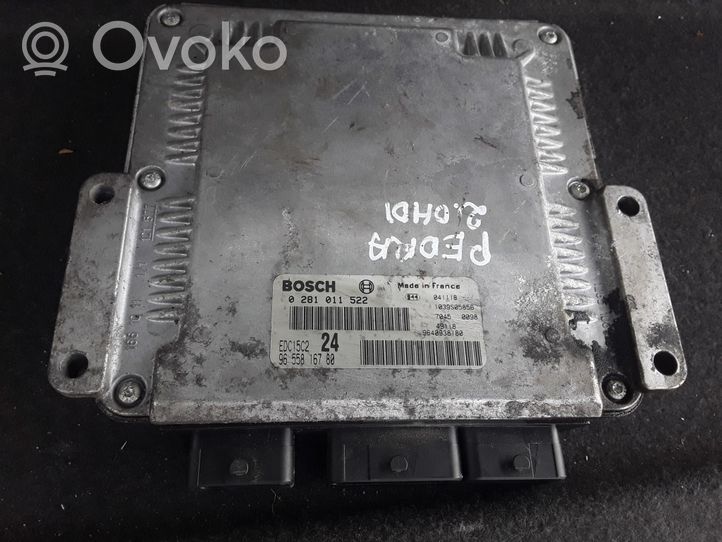 Peugeot 807 Sterownik / Moduł ECU 0281011522