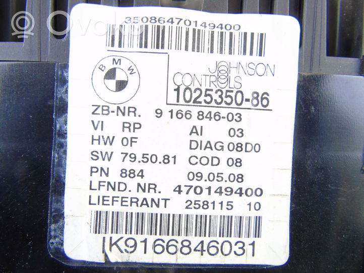 BMW 3 E90 E91 Spidometras (prietaisų skydelis) 102535086