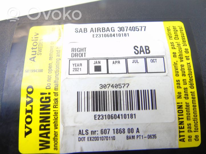 Volvo S40 Poduszka powietrzna Airbag fotela 30740577