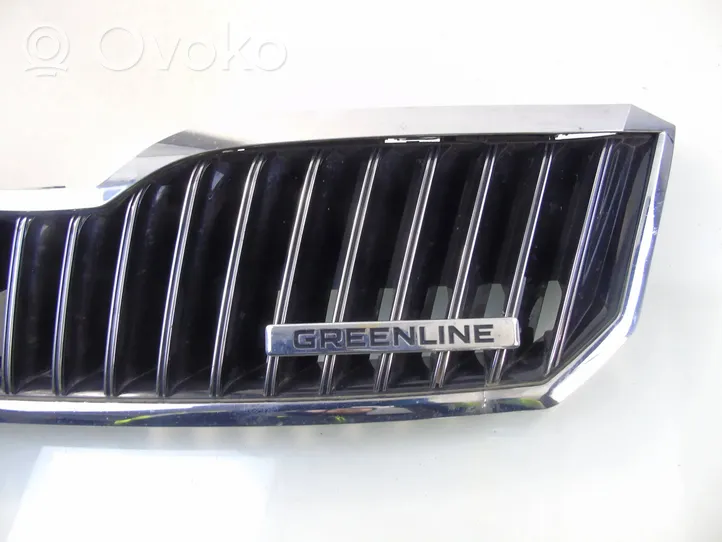 Skoda Superb B6 (3T) Etupuskurin ylempi jäähdytinsäleikkö 3T0853668B