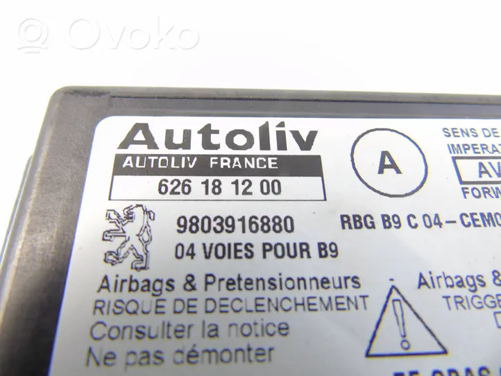 Peugeot Partner Module de contrôle airbag 9803916880