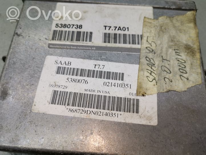 Saab 9-5 Sterownik / Moduł ECU 5380076