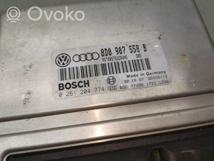 Audi A4 S4 B5 8D Moottorin ohjainlaite/moduuli 8D0907558B