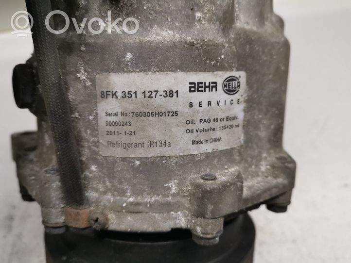 Audi A4 S4 B5 8D Air conditioning (A/C) compressor (pump) 8FK351127