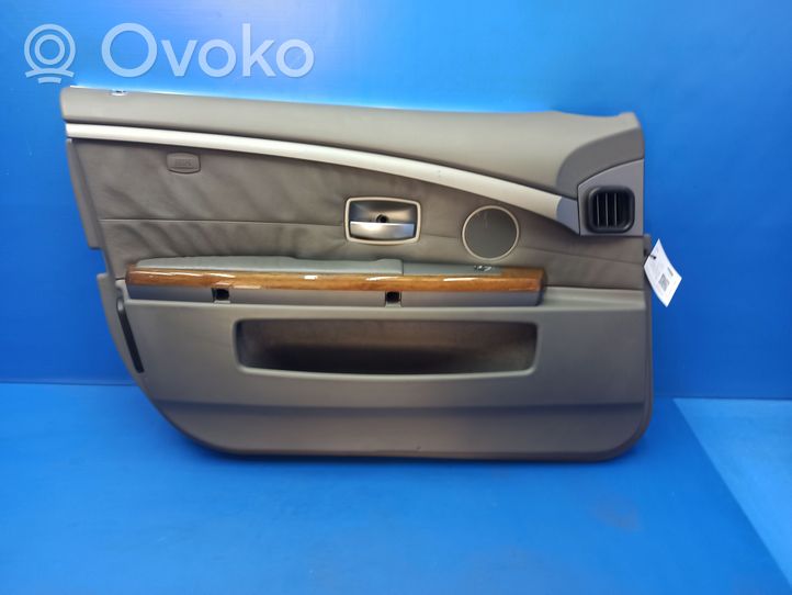 BMW 7 E65 E66 Garniture de panneau carte de porte avant 42010381