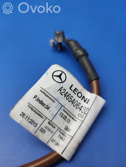 A2465406432 Mercedes-Benz CLA C117 X117 W117 Minuskabel Massekabel  