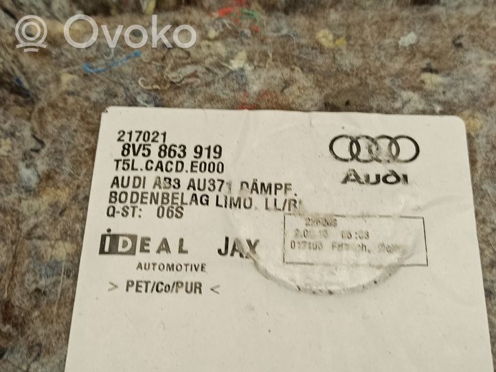 Audi A3 S3 8V Sisäinen matto 8V5863919