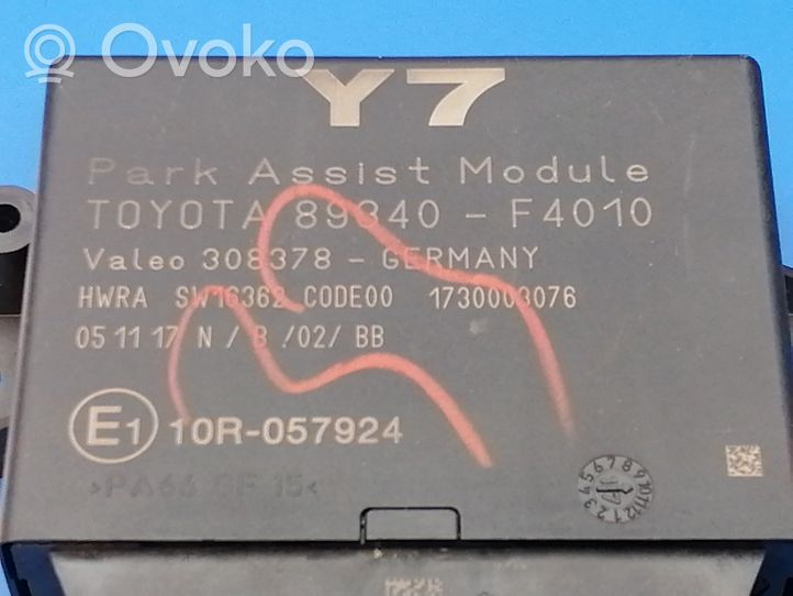 Toyota C-HR Unité de commande, module PDC aide au stationnement 89340f4010