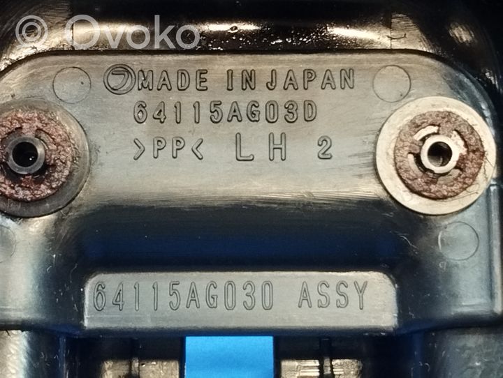 Subaru Legacy Rivestimento del binario sedile anteriore del conducente 64115AG030