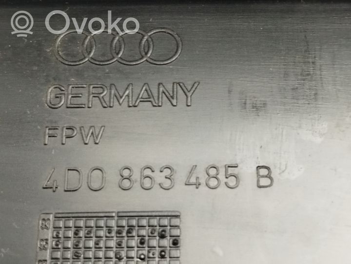 Audi A8 S8 D2 4D Protection de seuil de coffre 4D0863485