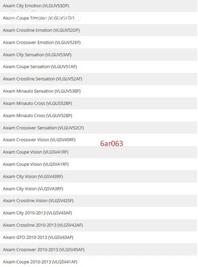 Aixam A741 Jarrulevyt ja jarrusatulat 6AR028