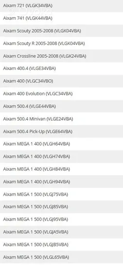 Aixam Mega Coussinet de boîte de vitesses 1K006