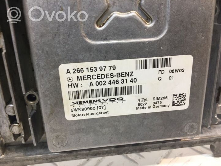 Mercedes-Benz A W169 Unité de commande, module ECU de moteur A2661539779