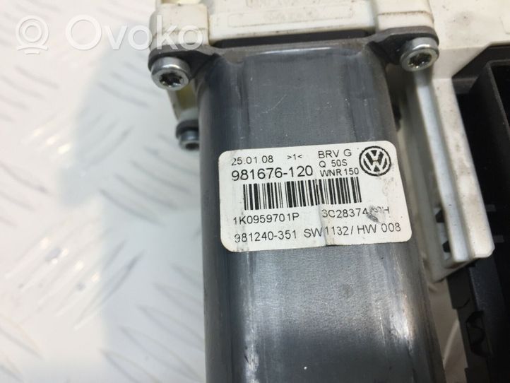 Volkswagen PASSAT B6 Etuoven ikkunan nostomoottori 1K0959701P