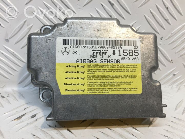 Mercedes-Benz A W169 Module de contrôle airbag A1698201585