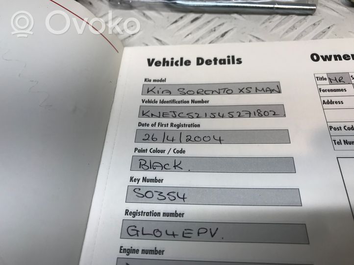 KIA Sorento Instrukcja obsługi 