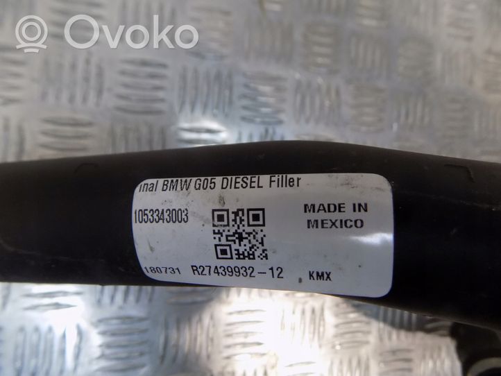 BMW X6 G06 Tubo e bocchettone per riempimento serbatoio del carburante 7439932