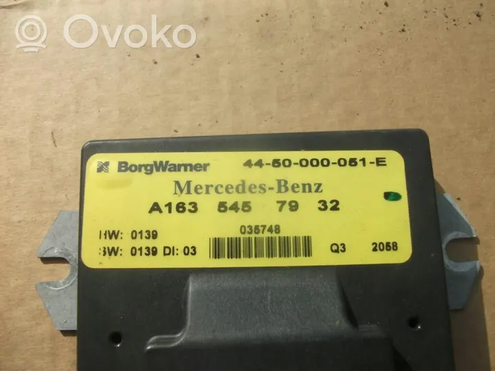 Mercedes-Benz ML W163 Pavarų dėžės reduktorius (razdatkės) valdymo blokas A1635457932