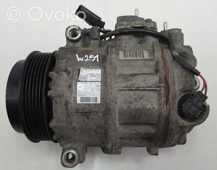 Mercedes-Benz R W251 Kompresor / Sprężarka klimatyzacji A/C A0022305711