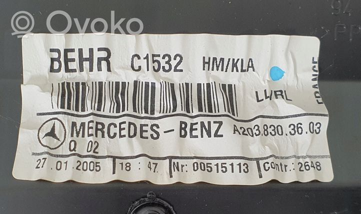 Mercedes-Benz C W203 Panelė A2038303603