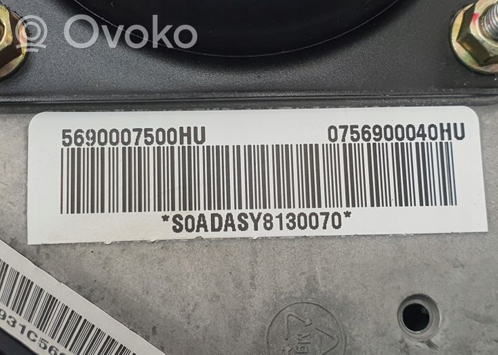 KIA Picanto Poduszka powietrzna Airbag kierownicy 5690007500