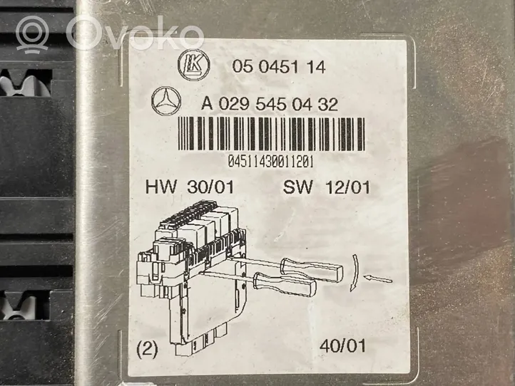 Mercedes-Benz S W220 SAM vadības bloks 