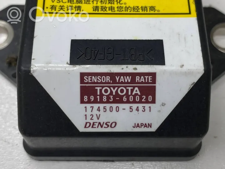Toyota Land Cruiser (J120) Sensore di imbardata accelerazione ESP 1745005431