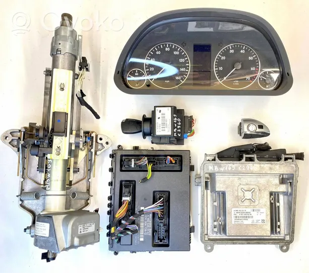 Mercedes-Benz A W169 Kit centralina motore ECU e serratura 5WK90911