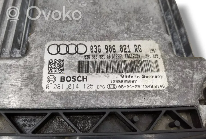 Audi A3 S3 A3 Sportback 8P Sterownik / Moduł ECU 0281014125