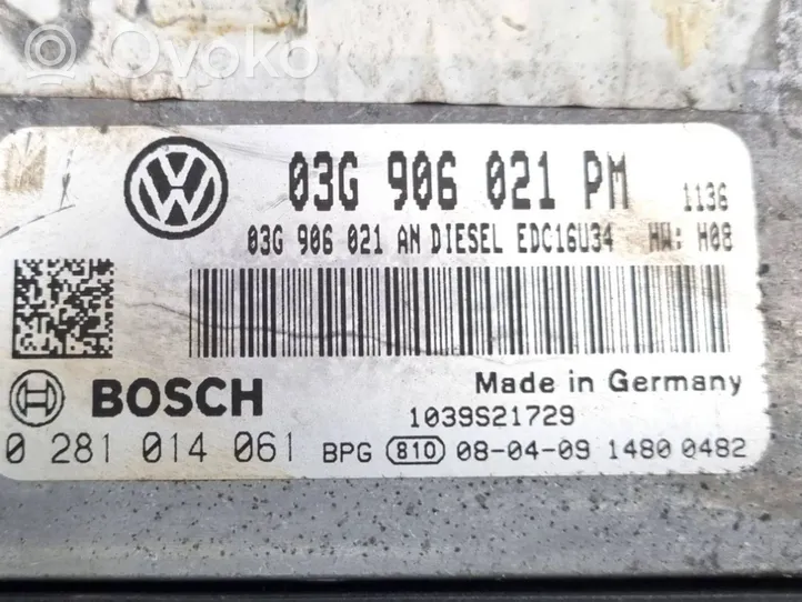 Volkswagen Golf V Sterownik / Moduł ECU 0281014061