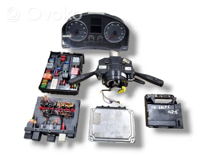 Volkswagen Golf V Kit centralina motore ECU e serratura 0261208754