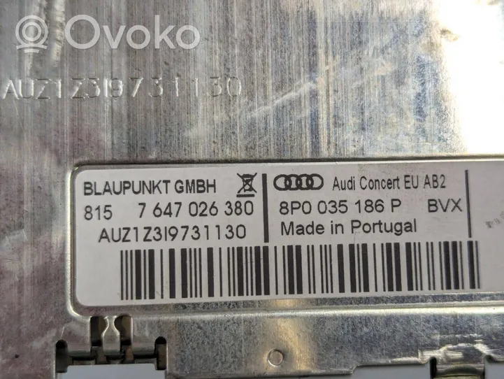 Audi A3 S3 A3 Sportback 8P Radio/CD/DVD/GPS-pääyksikkö 7647026380