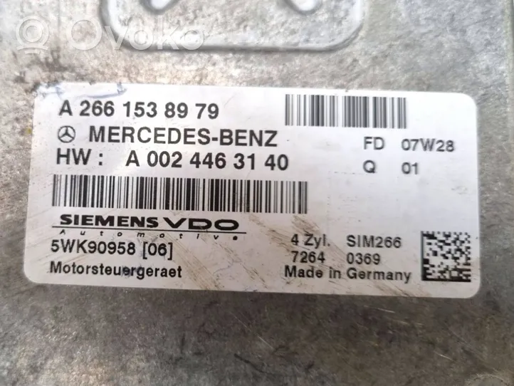 Mercedes-Benz A W169 Komplettsatz Motorsteuergerät Zündschloss 5WK90958