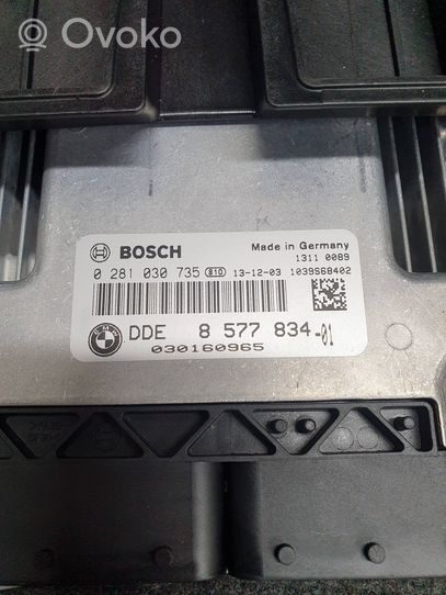 BMW 3 F30 F35 F31 Komputer / Sterownik ECU i komplet kluczy 9325653