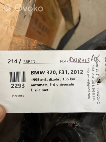 BMW 3 F30 F35 F31 Lunotto/vetro della porta di carico del bagagliaio 1482810PL