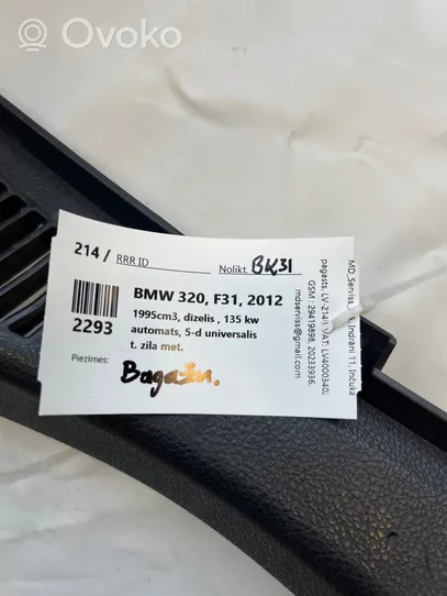 BMW 3 F30 F35 F31 Slēdzenes dekoratīvā apdare 7221875