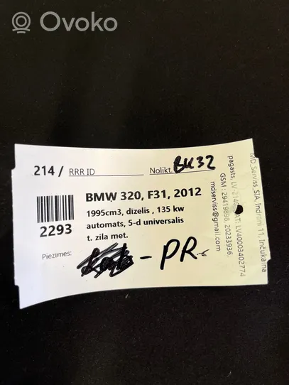 BMW 3 F30 F35 F31 Rivestimento del cofano motore 