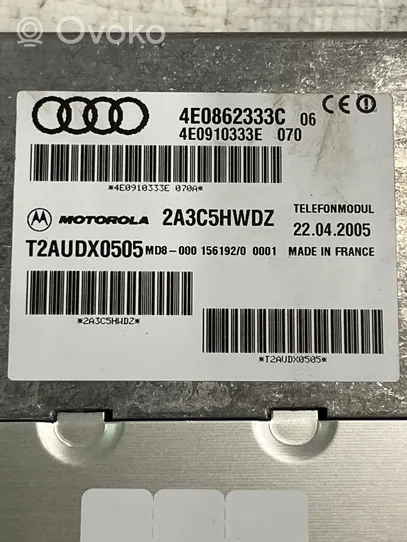 Audi A6 S6 C6 4F Muut ohjainlaitteet/moduulit 4E0862333C