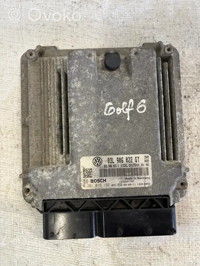 Volkswagen Golf VI Sterownik / Moduł ECU 03L906022G