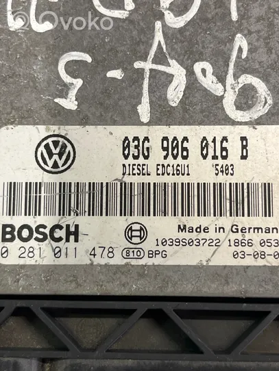 Volkswagen Golf V Sterownik / Moduł ECU 03G906016B