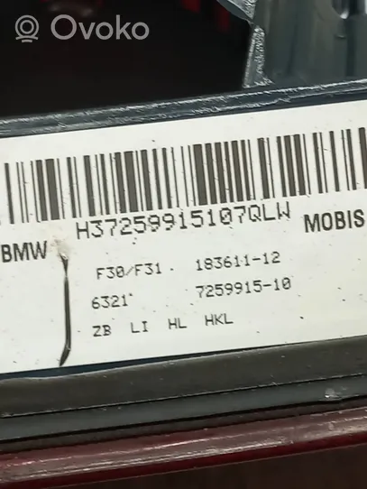 BMW 3 F30 F35 F31 Takaluukun takavalot 7259915