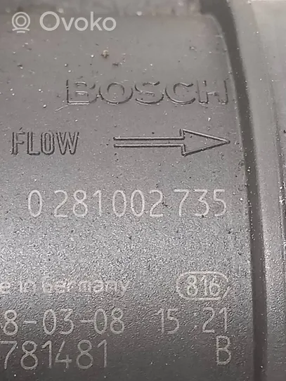 Audi A4 S4 B8 8K Przepływomierz masowy powietrza MAF 0281002735