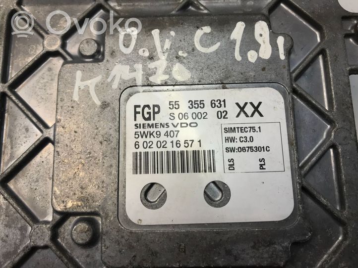 Opel Vectra C Calculateur moteur ECU 55355631