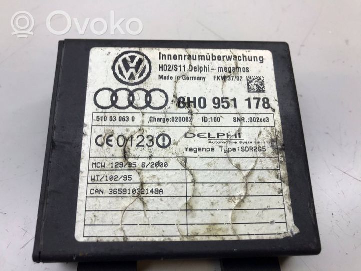 Audi A4 S4 B7 8E 8H Signalizacijos valdymo blokas 8h0951178