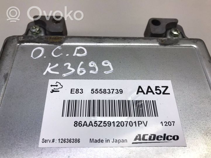 Opel Corsa D Moottorinohjausyksikön sarja ja lukkosarja 55583739