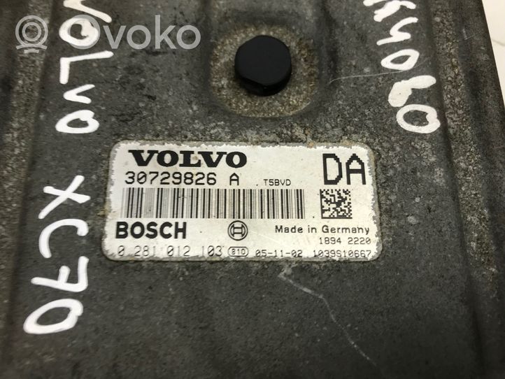 Volvo XC70 Komputer / Sterownik ECU i komplet kluczy 30729826A